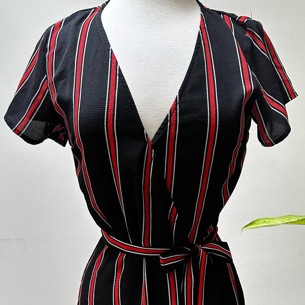 H&M V-Neck Crêped Wrap-front Dress